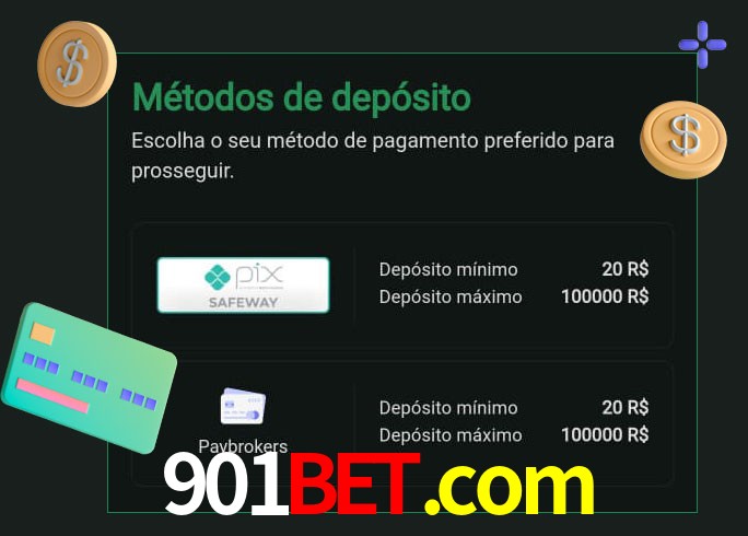 O cassino 901bet.com oferece uma grande variedade de métodos de pagamento